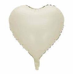 Beige Heart Shape Helium Mylar Balloon Beige Heart Shape Helium Mylar Balloon